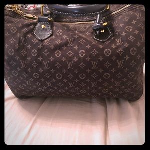 Louis Vuitton Ebene Monogram Mini Lin Canvas 30